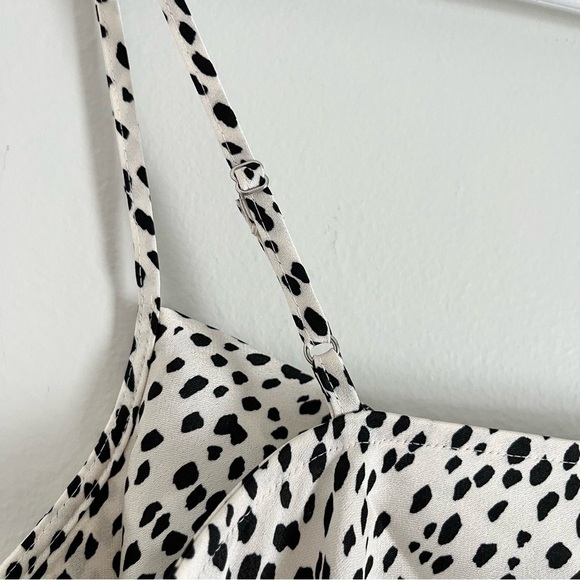 NWT Express Cowl Neck Polka Dot Cami Top Black and White Size XS - Picture 6 of 9